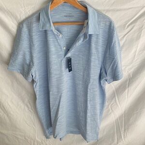 J. Crew Performance Light Blue Polo Shirt